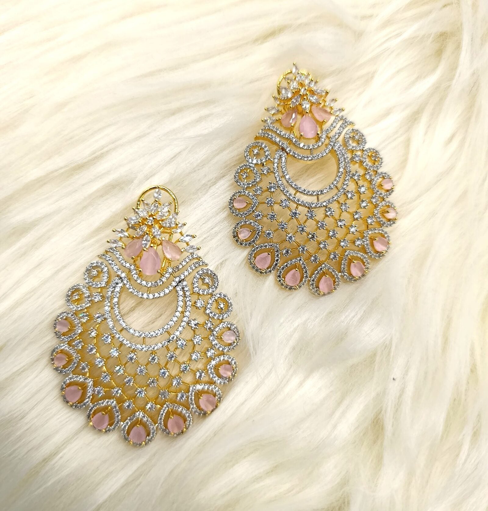 baby pink earrings