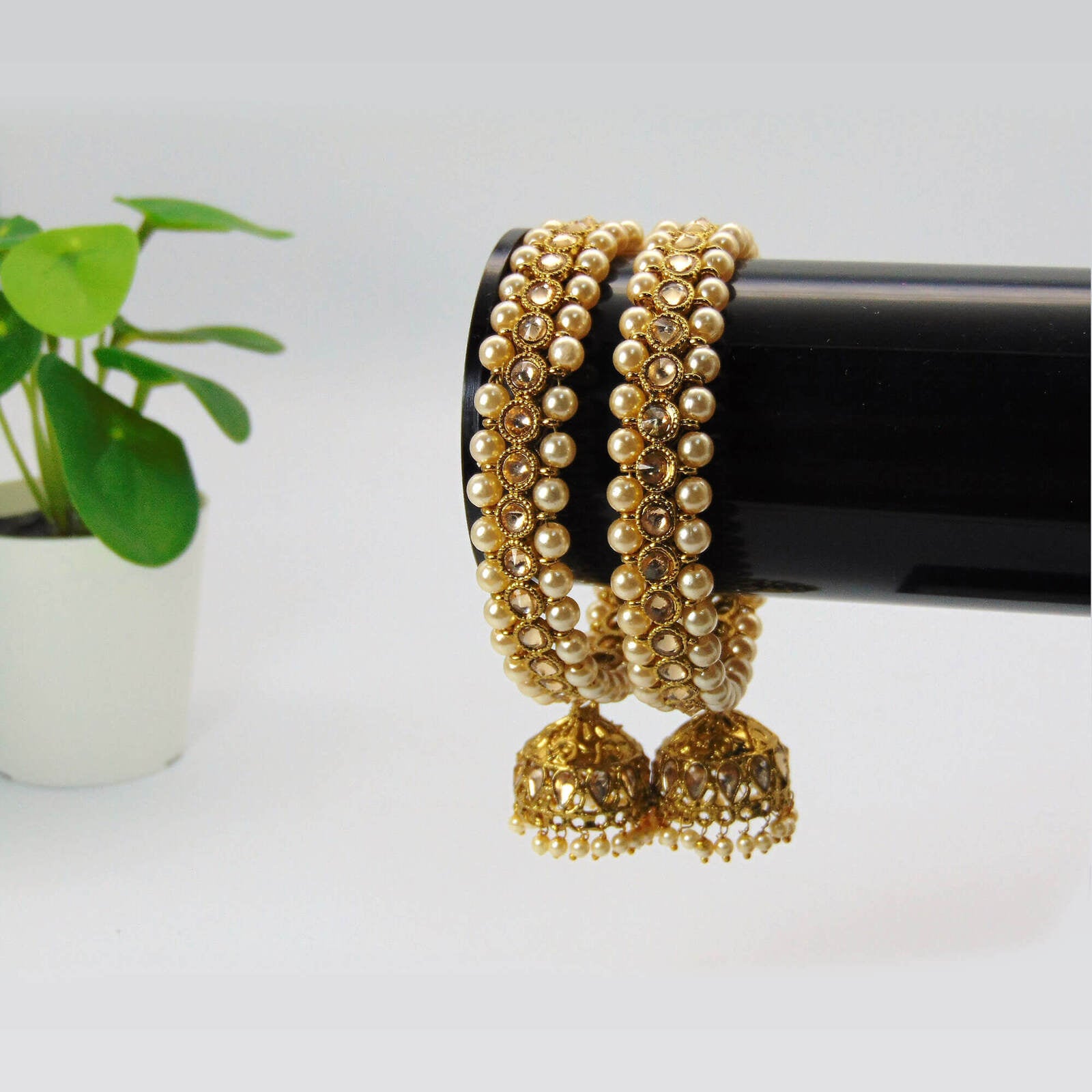 Gorgeous Pair of Pearl Bangles