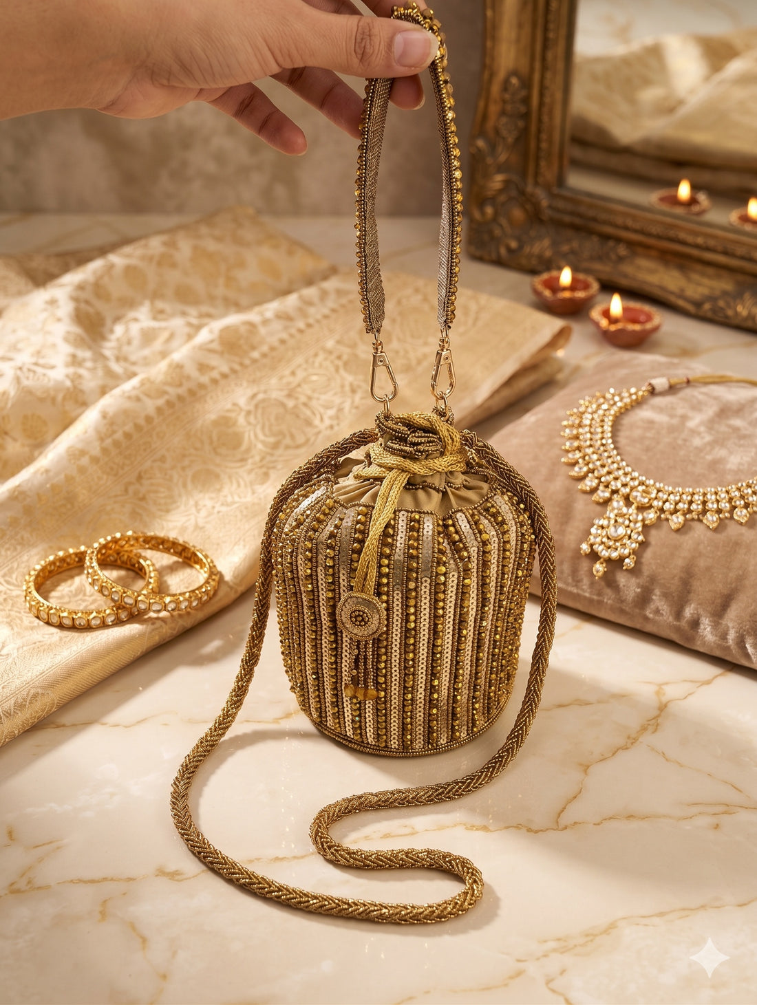 Gold Dust Cascade Potli
