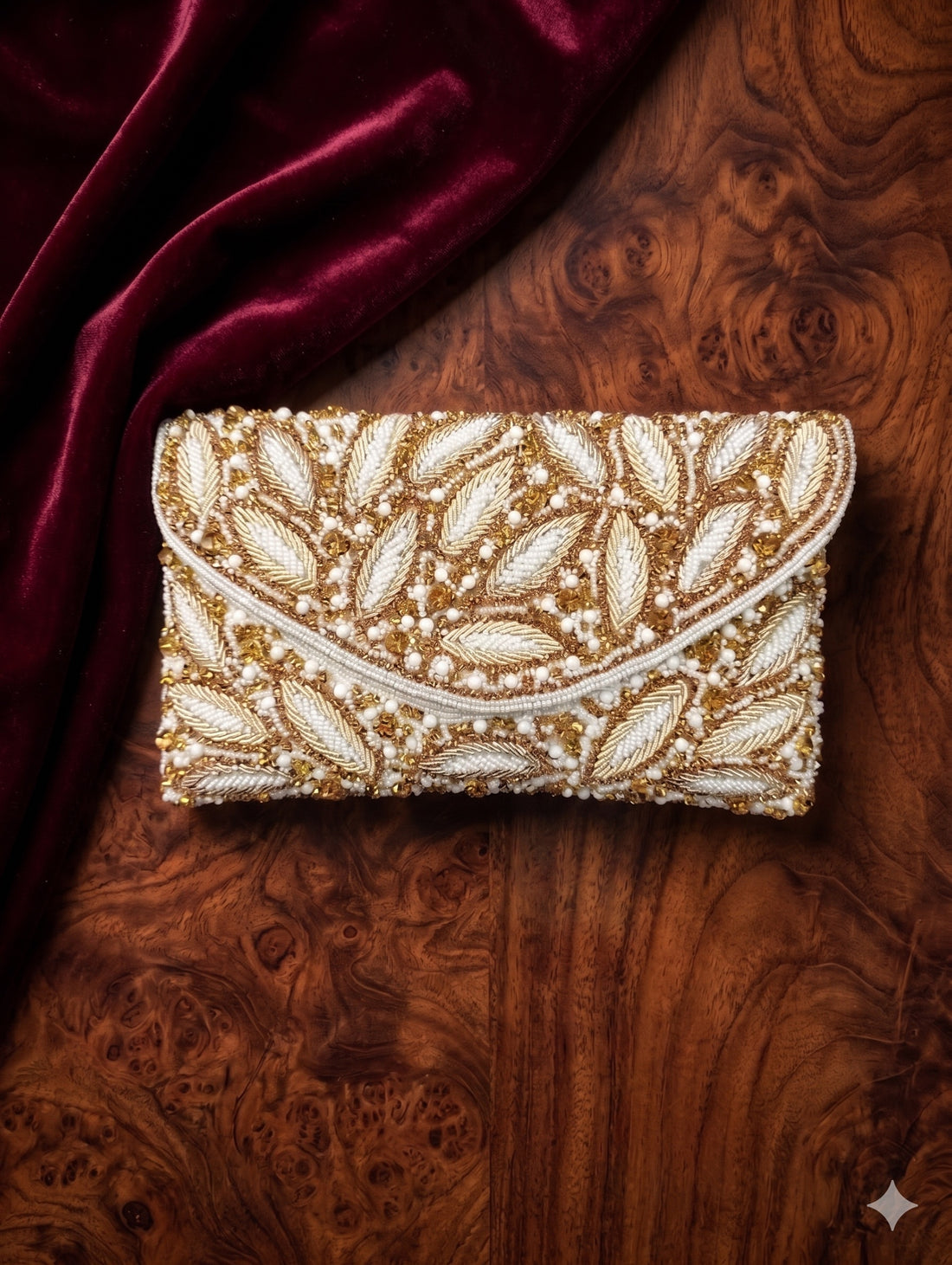 Heritage Gold Leaf Clutch