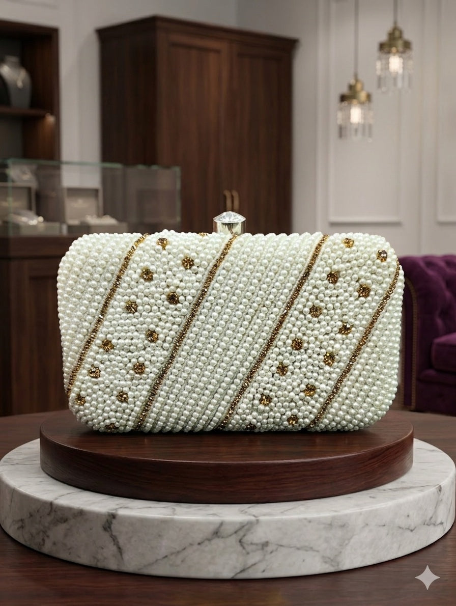 Ivory Pearl Chevron Hardcase