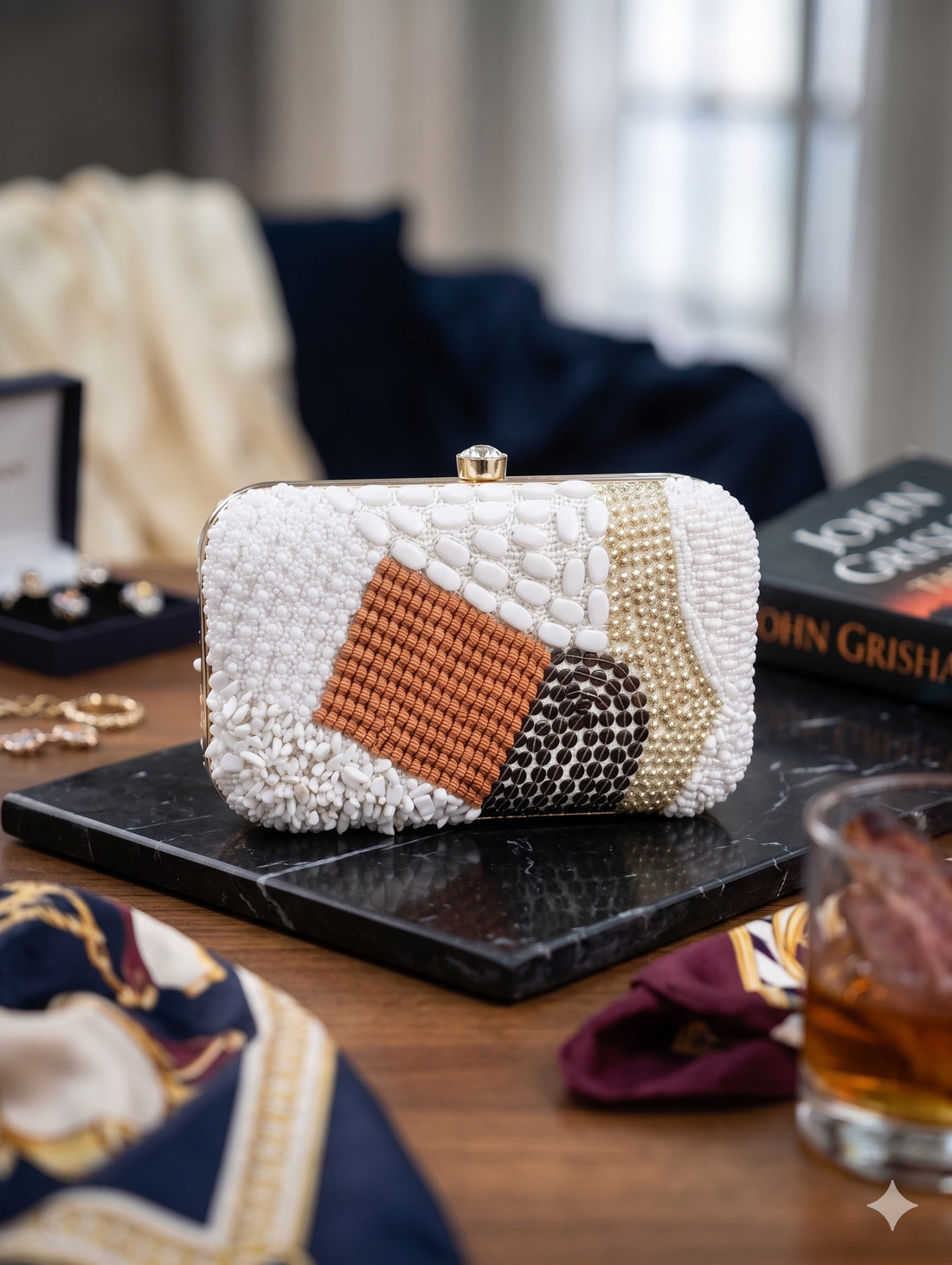 The Empress Multi-Texture Clutch