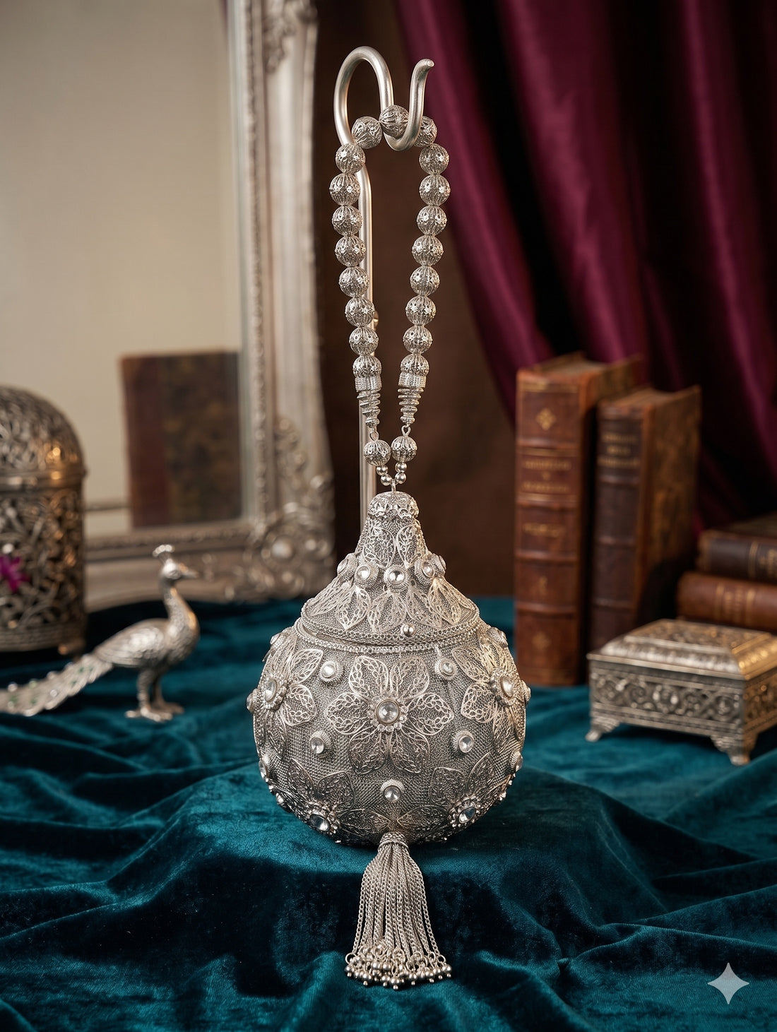 The Royal Silver Sphere Clutch