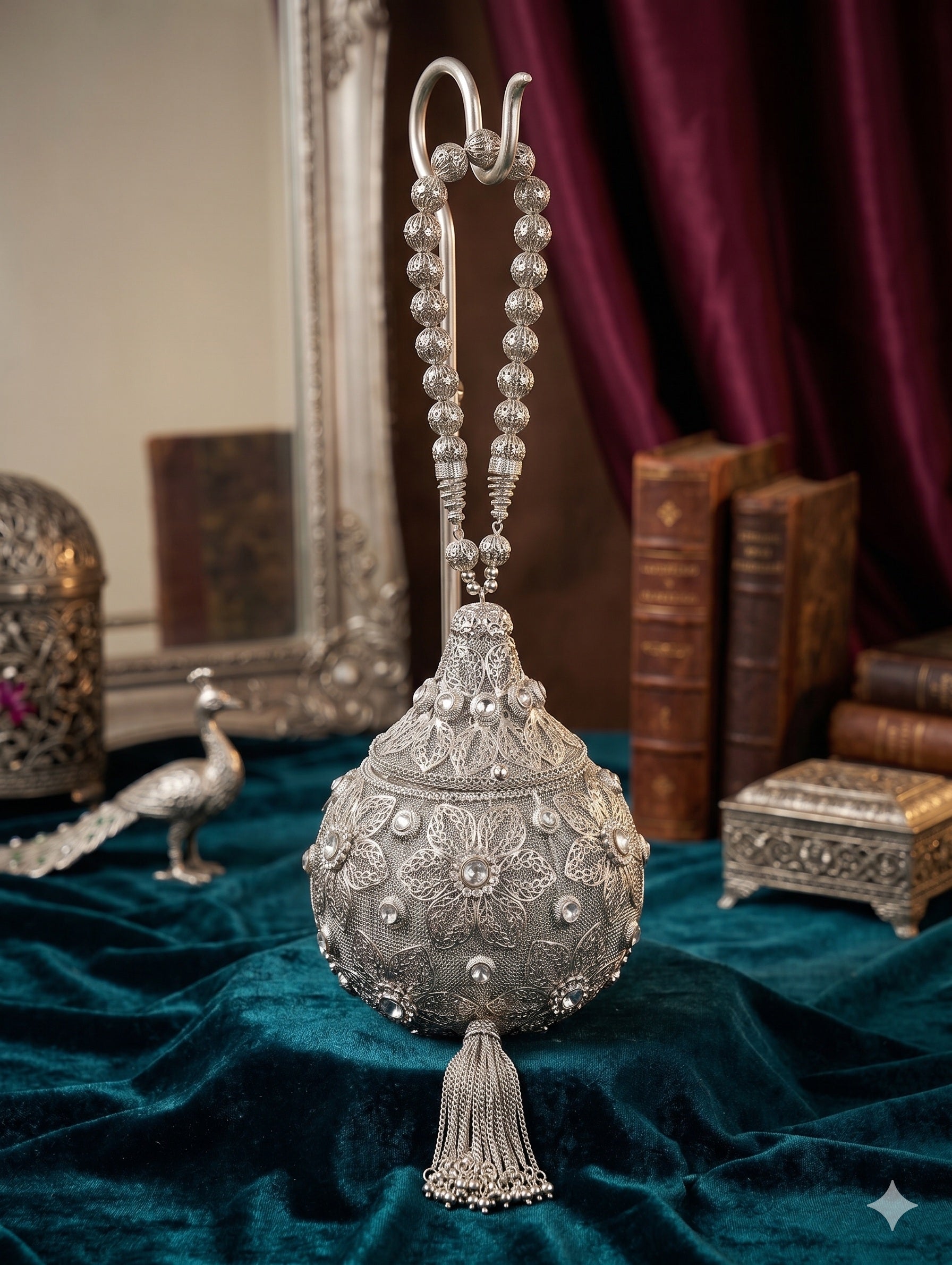 The Royal Silver Sphere Clutch