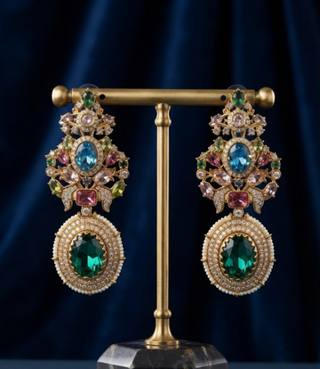 Moissanite stone earring 2