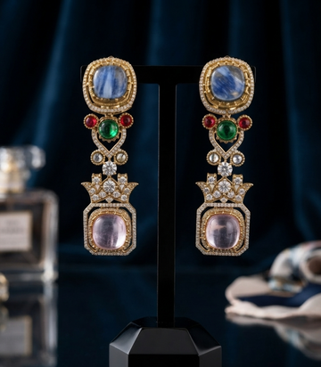 Moissanite stone earring 3