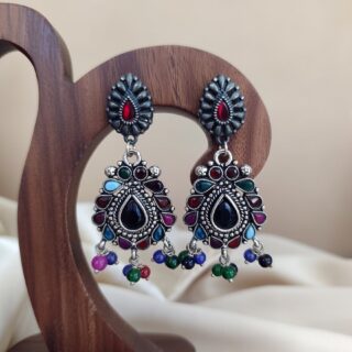 Antique Gold/Silver-plated Ethnic Indian earrings