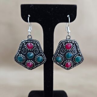 Antique Gold/Silver-plated Ethnic Indian earrings