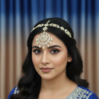 Elegant Indian Style Matte Gold Finish Sheesh Patti