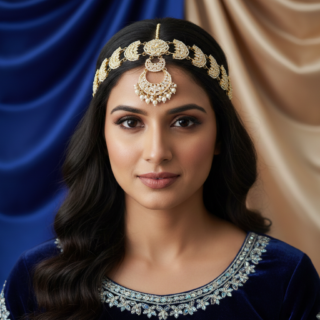 Elegant Traditional Gold Finish Sheesh Patti