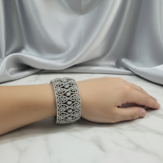 Elegant bracelets featuring brilliant cubic zirconia stones