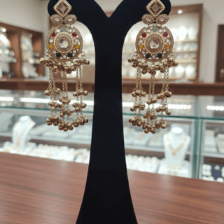 Antique Gold/Silver-plated Ethnic Indian earrings