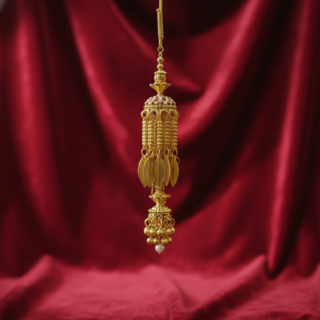 Luxurious Gold-Plated Kaleere with Sparkling CZ Stones