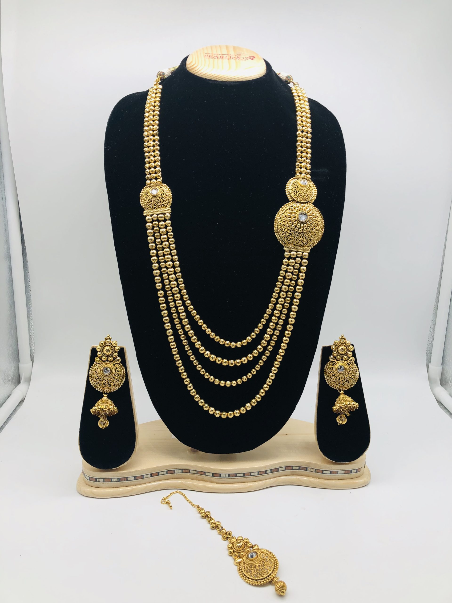 VeroniQ Trends-Elegant Kundan Polki Long Necklace-Indian Jewelry-Necklace-Bollywood-SY  - VeroniQ Trends