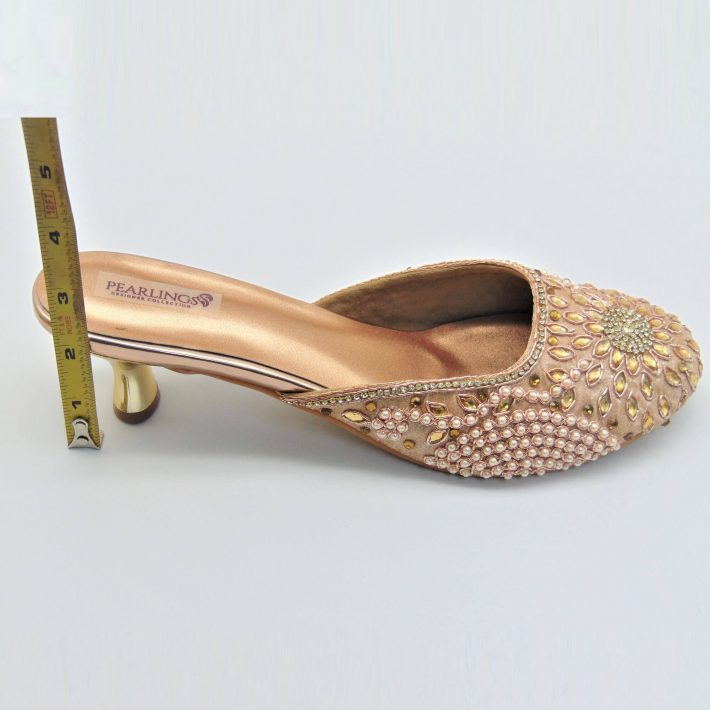 Beautiful Designer Rose Gold Statement Sandals