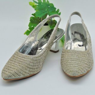 Beautiful Silver Designer High Heels