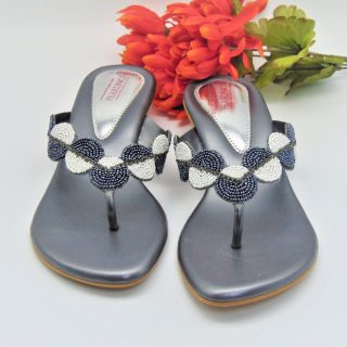 Blue White Designer Sandals