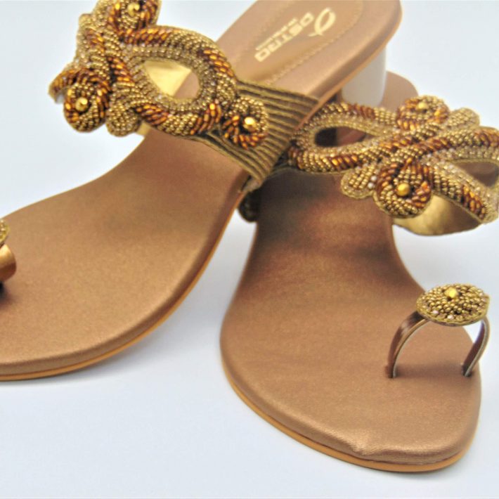 Bronze Designer Sandals