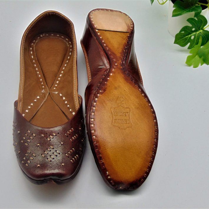 brown-with-golden-work-designer-leather-jhuttis-image-02