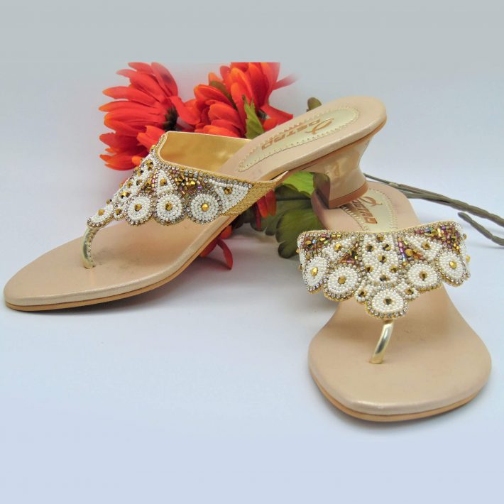 Golden Jewel Designer Sandals