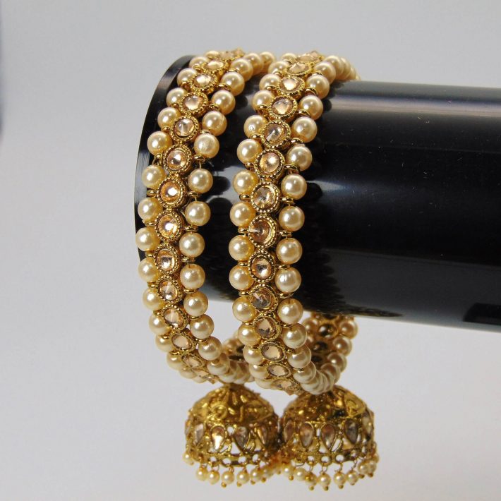 Gorgeous Pair of Pearl Bangles