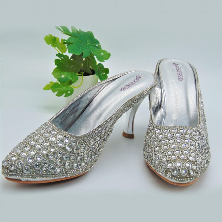 Silver Designer Classy Pointy Heels